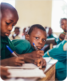 Children in classroom